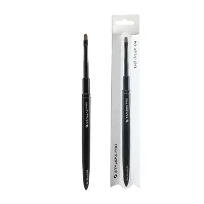 Staleks Pro Expert Gel Brush 04 pędzelek do żelu szerokość 4 mm długość 7 mm