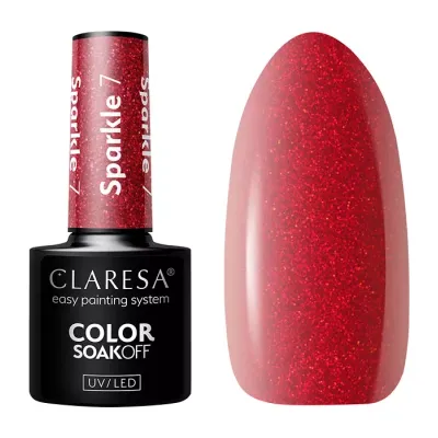 Claresa hybrydowy lakier do paznokci Sparkle 7 5 g