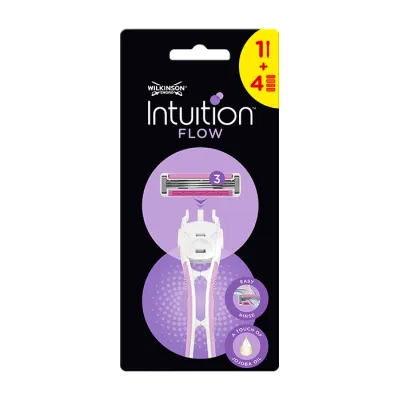 Wilkinson Sword Intuition Flow maszynka do golenia dla kobiet rączka + 4 wkłady