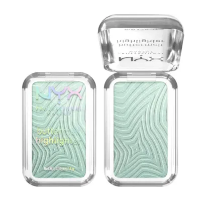NYX Professional Makeup Buttermelt rozświetlacz do twarzy w kompakcie 20 Butta Mint 5 g