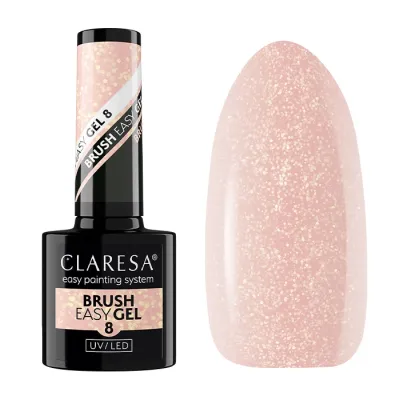 Claresa Brush Easy Gel budujący żel do paznokci w butelce 8 5 g