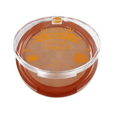 Bell Pumpkin Spicy Bronze Powder satynowy bronzer do twarzy z olejem z dyni 01 Spicy Caramel 9,5 g