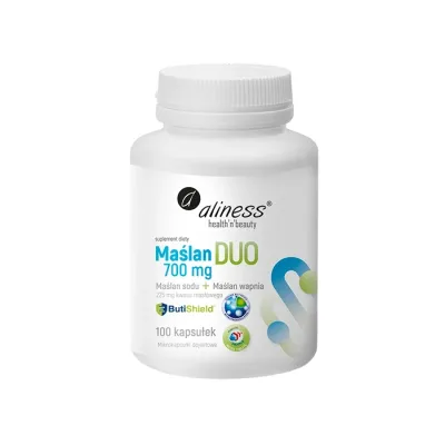 Aliness suplement diety maślan DUO 700 mg 100 kapsułek