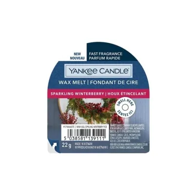 Yankee Candle wosk zapachowy do kominków Sparkling Winterberry 22 g