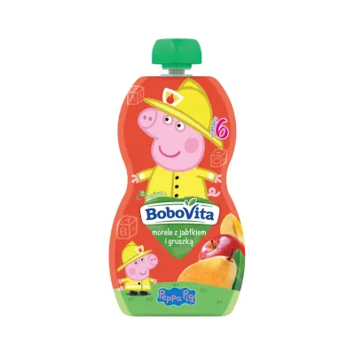 BoboVita mus owocowy po 6 miesiącu Morele z Jabłkiem i Gruszką 100 g