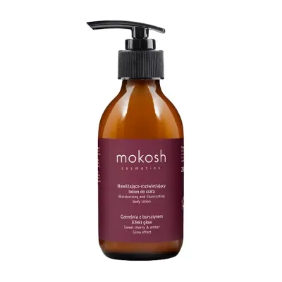 Mokosh Cosmetics nawilżająco-rozświetlający lotion do ciała Czereśnia z Bursztynem 200ml