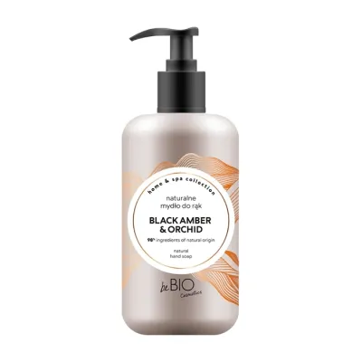 BeBio Home & Spa Collection naturalne mydło do rąk w płynie Black Amber & Orchid 300 ml