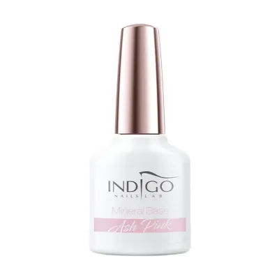 Indigo Mineral Base mineralna baza pod lakier hybrydowy 3w1 Ash Pink 7 ml