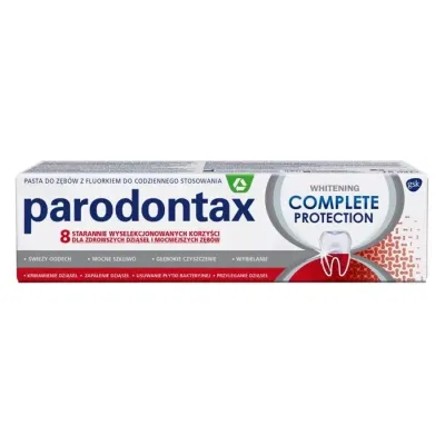 PARODONTAX COMPLETE PROTECTION WHITENING PASTA DO ZĘBÓW WYBIELAJĄCA 75 ML