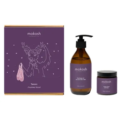 Mokosh Tancerz zestaw prezentowy żel do mycia ciała i dłoni 200 ml + balsam do ciała 120 ml