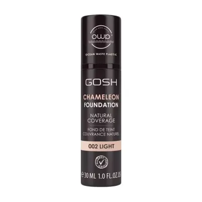 Gosh Chameleon Foundation Natural Coverage podkład adaptujący się do skóry 002 Light 30 ml