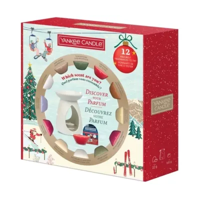 Yankee Candle Apres Ski zestaw kominek + woski zapachowe 12 sztuk