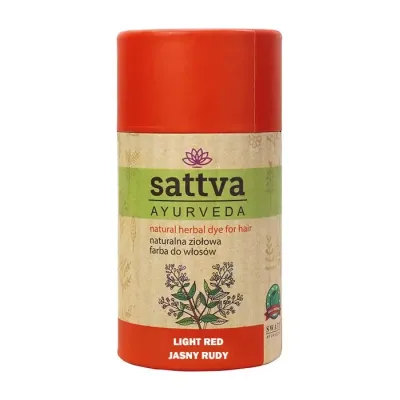Sattva Ayurveda henna naturalna ziołowa farba do włosów Jasny Rudy 150g