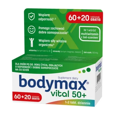 Bodymax Vital 50+ suplement diety 60 + 20 tabletek