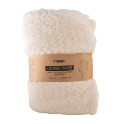 Mohani Turban-ręcznik do włosów z mikrofibry Biały