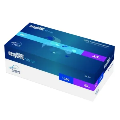 Niebieskie rękawiczki nitrylowe rozmiar XS 100 sztuk