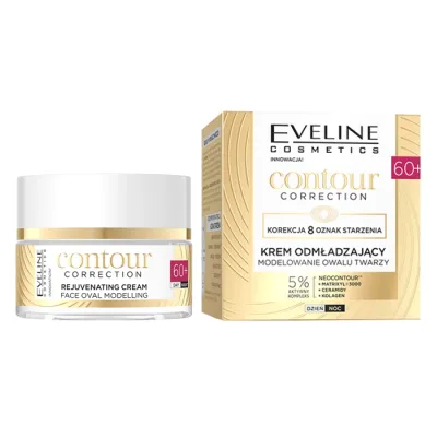 Eveline Cosmetics Contour Correction odmładzający krem modelujący owal twarzy 60+ 50 ml