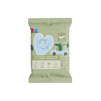 Gugu Love & Care Classic chusteczki nawilżane 25 sztuk