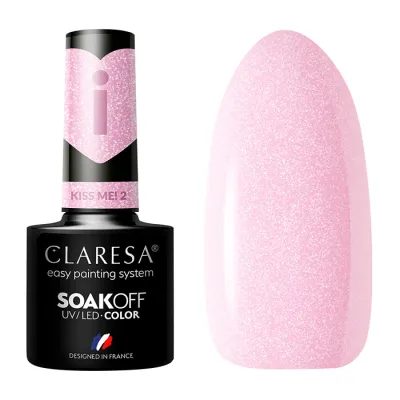 Claresa hybrydowy lakier do paznokci Kiss Me! 2 5 g