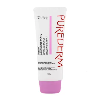 Purederm Wygładzający i rozświetlający peeling drobnoziarnisty 100g
