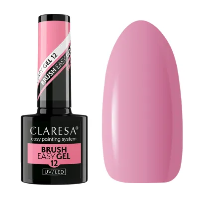 Claresa Brush Easy Gel budujący żel do paznokci w butelce 12 5 g