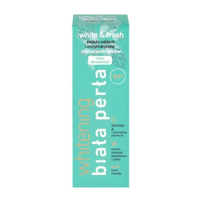 Biała Perła Whitening White & Fresh Moringa odświeżająca pasta do zębów 75 ml