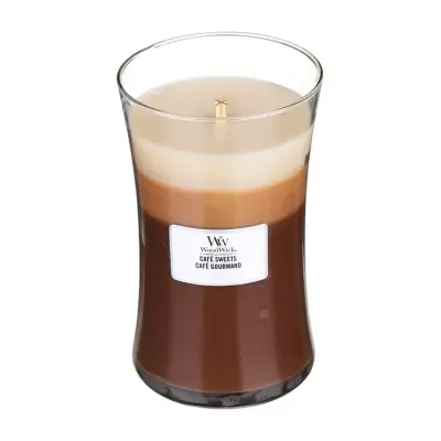 WOODWICK LARGE JAR CANDLE ŚWIECA ZAPACHOWA TRILOGY CAFE SWEETS 610G