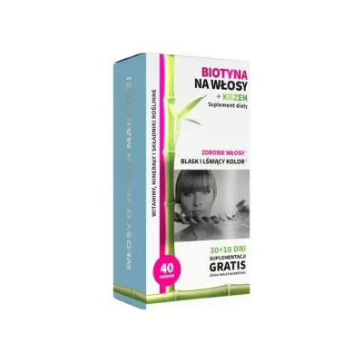Noble Health Biotyna na włosy Krzem 40 tabletek