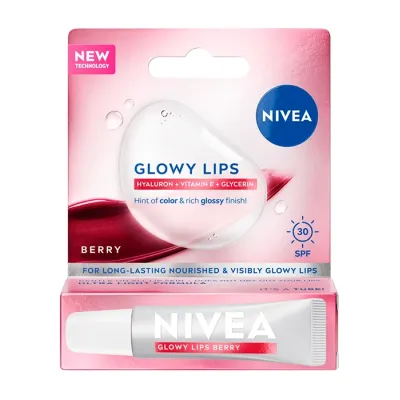 NIVEA Glow Lips balsam do ust SPF30 Berry 10 ml