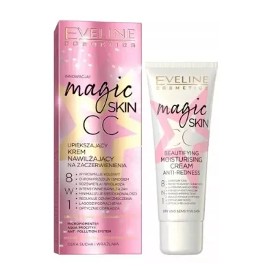Eveline Cosmetics Magic Skin CC upiększający krem nawilżający na zaczerwienienia 50 ml