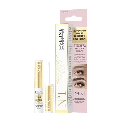 Eveline Cosmetics multipeptydowe serum na porost rzęs i brwi 4 ml