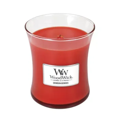 Woodwick Medium Jar Candle świeca zapachowa Crimson Berries 275g