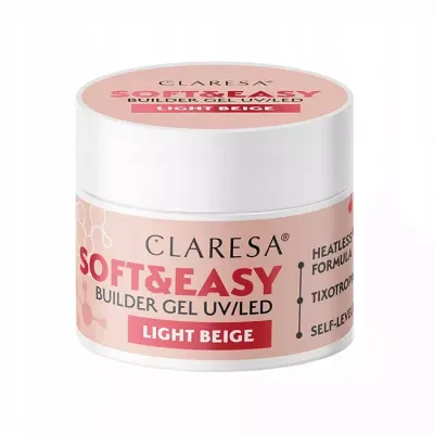 Claresa Soft & Easy żel budujący Light Beige 45 g