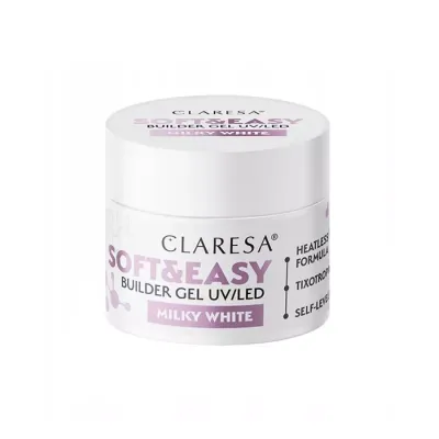 Claresa Soft & Easy żel budujący Milky White 12 g