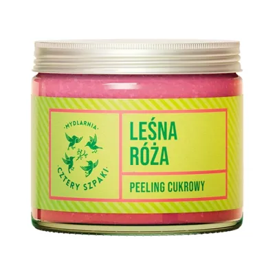 Mydlarnia Cztery Szpaki peeling cukrowy do ciała Leśna Róża 250 ml