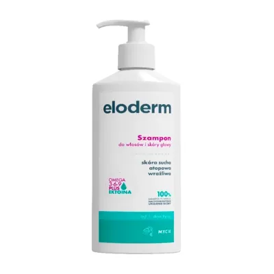 Eloderm szampon do włosów i skóry głowy suchej, atopowej i wrażliwej 300 ml