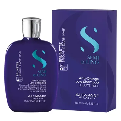Alfaparf Milano Semi Di Lino Brunette szampon do włosów ciemnych 250 ml