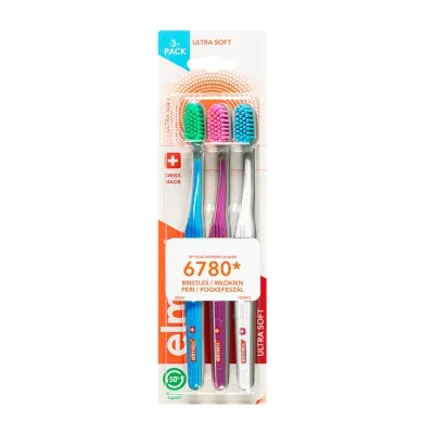 Elmex szczoteczka do zębów Ultra Soft 3 sztuki
