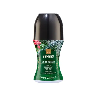 Avon Senses Crisp Forest dezodorant roll-on dla mężczyzn 50 ml