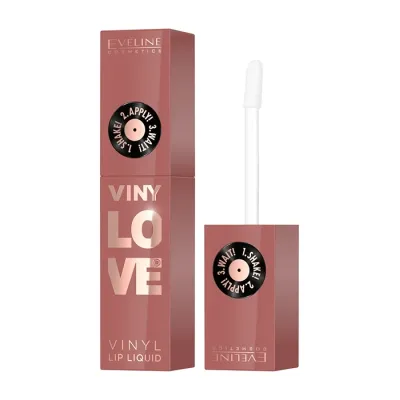 Eveline Cosmetics Vinylove długotrwała pomadka w płynie z winylowym wykończeniem 04 Peachy 4 ml