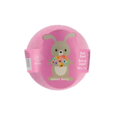 Aurora Winter Berry kula musująca do kąpieli dla dzieci Zajączek 100 g