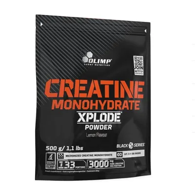 Olimp Creatine Monohydrate Xplode suplement diety kreatyna w proszku o smaku cytrynowym 500 g