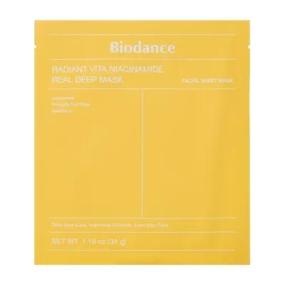 Biodance Radiant Vita Niacinamide Real Deep Mask hydrożelowa maseczka w płachcie 34 g