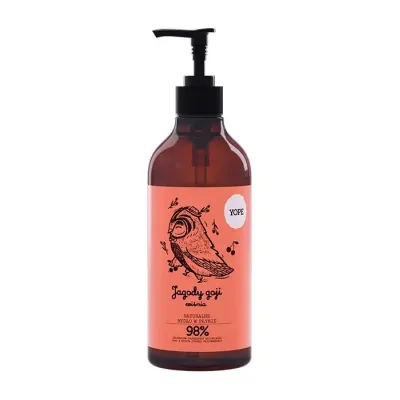 Yope Naturalne mydło w płynie Jagody Goji i Wiśnia 500ml