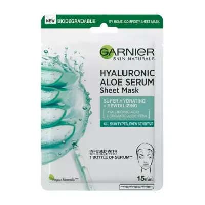 Garnier Hyaluronic Aloe Serum nawilżająca maska na tkaninie 1 sztuka