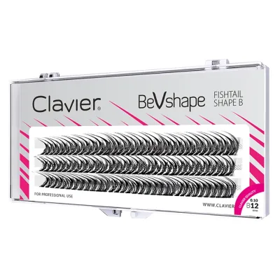 Clavier Bevshape kępki sztucznych rzęs B 12 mm