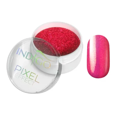 Indigo Pixel Effect pyłek na paznokcie Neon Pink 2,5 g