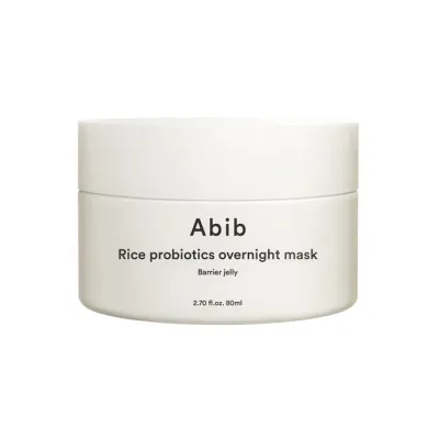 Abib Rice Probiotics Overnight Mask Barrier Jelly maska na noc z probiotykami ryżowymi 80 ml