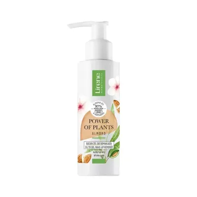 Lirene Power of Plants Almond olejek-żel do demakijażu 145 ml