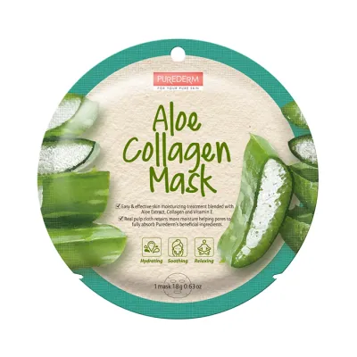 Purederm kolagenowa maseczka w płachcie Aloes